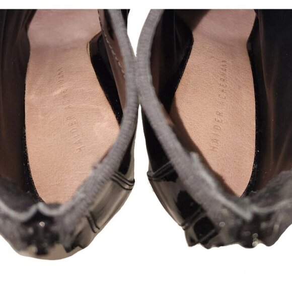 Haider Ackermann Patent Leather Ankle Boots Size 38 US 7 Black Heels $1175 - Picture 8 of 8